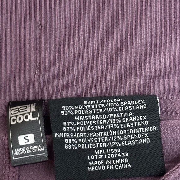 Women's Golf 32 Degrees Small 4 - 6 Skort Leggings Active Purple Flat Front New - Picture 7 of 7